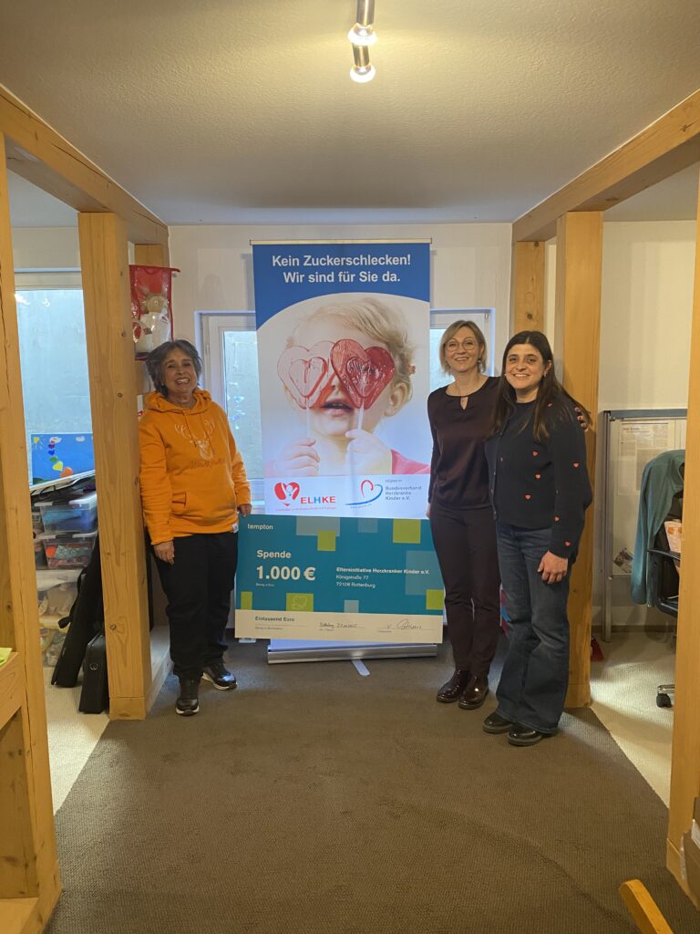 Spenden statt Schenken: Tempton in Nagold unterstützt herzkranke Kinder